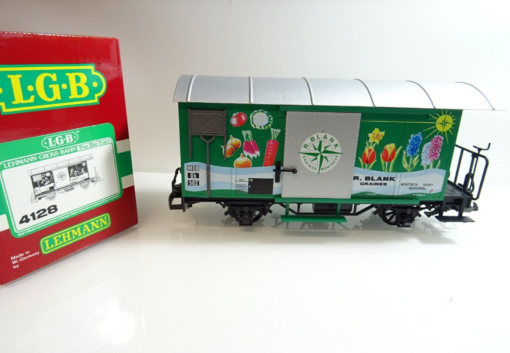 LGB Spur G 4128 Güterwagen Leersamenbox R.Blank Graines neuwertig in OVP TF215