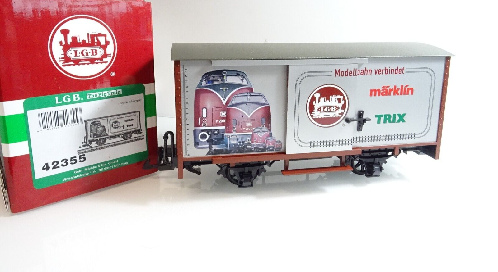 LGB Spur G 42355 Güterwagen Modellbahn verbindet neuwertig in OVP TF76