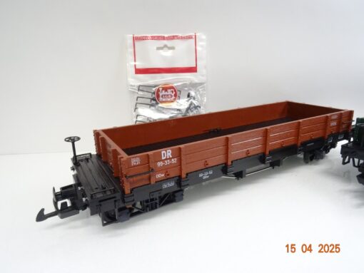 LGB Spur G 42610 Niederbordwagen-Set 2tlg der DR neuwertig in OVP JL111 – Bild 3