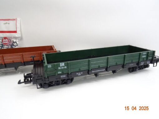 LGB Spur G 42610 Niederbordwagen-Set 2tlg der DR neuwertig in OVP JL111 – Bild 4