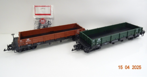 LGB Spur G 42610 Niederbordwagen-Set 2tlg der DR neuwertig in OVP JL111