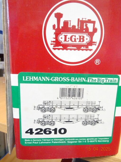 LGB Spur G 42610 Niederbordwagen-Set 2tlg der DR neuwertig in OVP JL111 – Bild 7