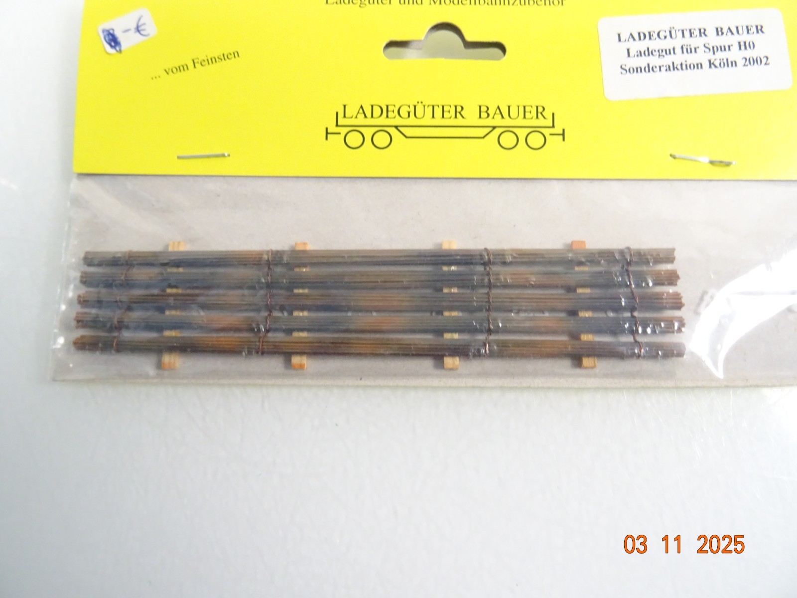 Ladegüter Bauer H0 Ladegut Sonderaktion Köln 2002 130 mm in OVP RR4285 – Bild 3