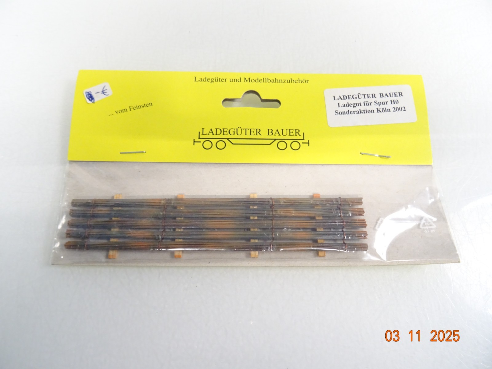 Ladegüter Bauer H0 Ladegut Sonderaktion Köln 2002 130 mm in OVP RR4285