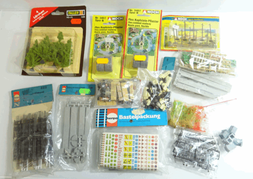Landschaftsbau Konvolut Noch/ Faller Ausschmückteile siehe Foto in OVP AR7632