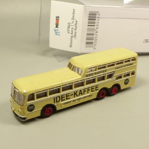 Lemke Minis 1:160 497865 Büssing Aero 1 1/2 Decker Idee Kaffee in OVP EX6166