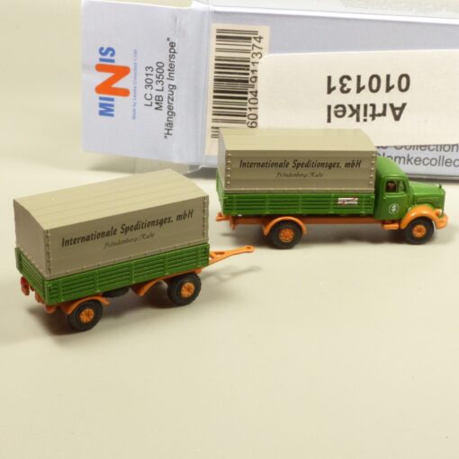 Lemke Minis 1:160 LC3013 MB L3500 Hängerzug Interspe in OVP EX6160 – Bild 3
