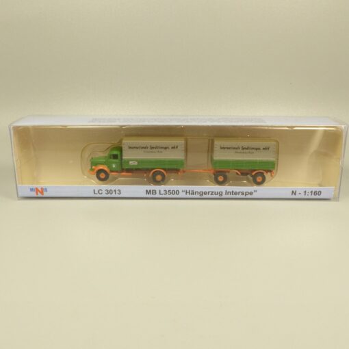 Lemke Minis 1:160 LC3013 MB L3500 Hängerzug Interspe in OVP EX6160 – Bild 4