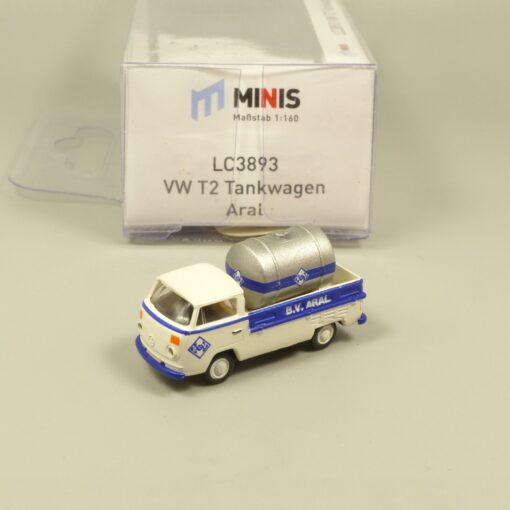 Lemke Minis 1:160 LC3893 VW T2 Tankwagen Aral in OVP EX6189