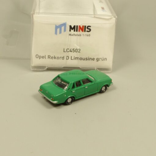 Lemke Minis 1:160 LC4502 Opel Rekord D Limousine grün in OVP EX6192 – Bild 3