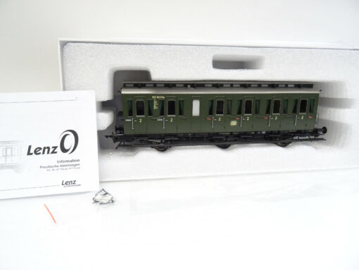 Lenz Spur 0 41163-02 Preuß. Abteilwagen C3 2.Kl. der DB neuwertig in OVP LB3845