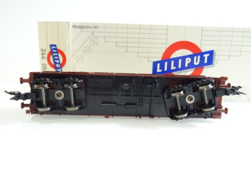 Liliput H0 244 05 Hochbordwagen mit Ladung der DB in OVP PR924 – Bild 4