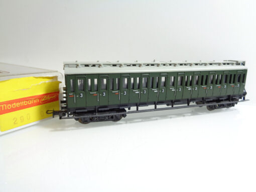 Liliput H0 290 03 AC Personenwagen 3.Kl. mit Bremserhaus in OVP JD3675