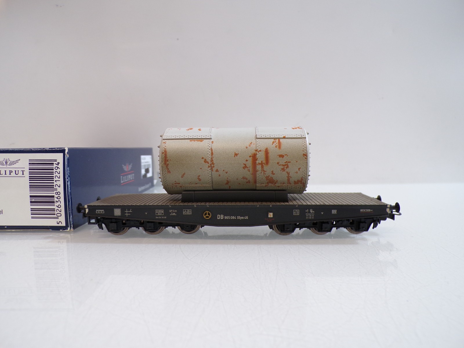 Liliput H0 L221229 Schwerlastwagen mit Ladung der DB in OVP BH1774 – Bild 4