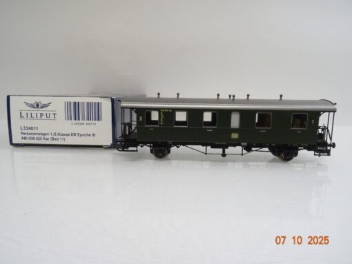 Liliput H0 L334011 Personenwagen 1./2. Kl. der DB in OVP BH413