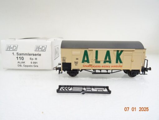 M+D H0 110 gedeckter Güterwagen ALAK der DB in OVP PR5079