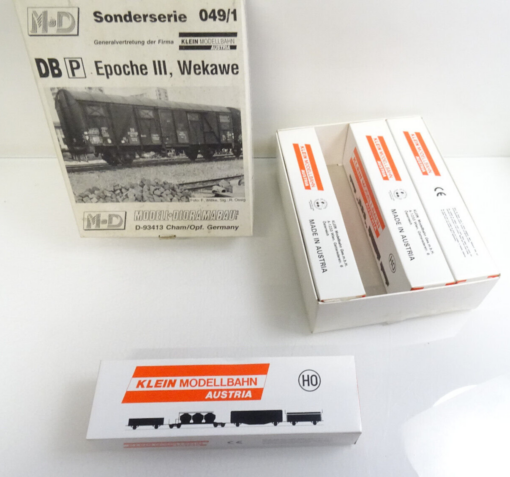 M+D H0 Sonderserie 049/1, LEERKARTON Klein Modellbahn 4Stck. siehe Foto AR7084