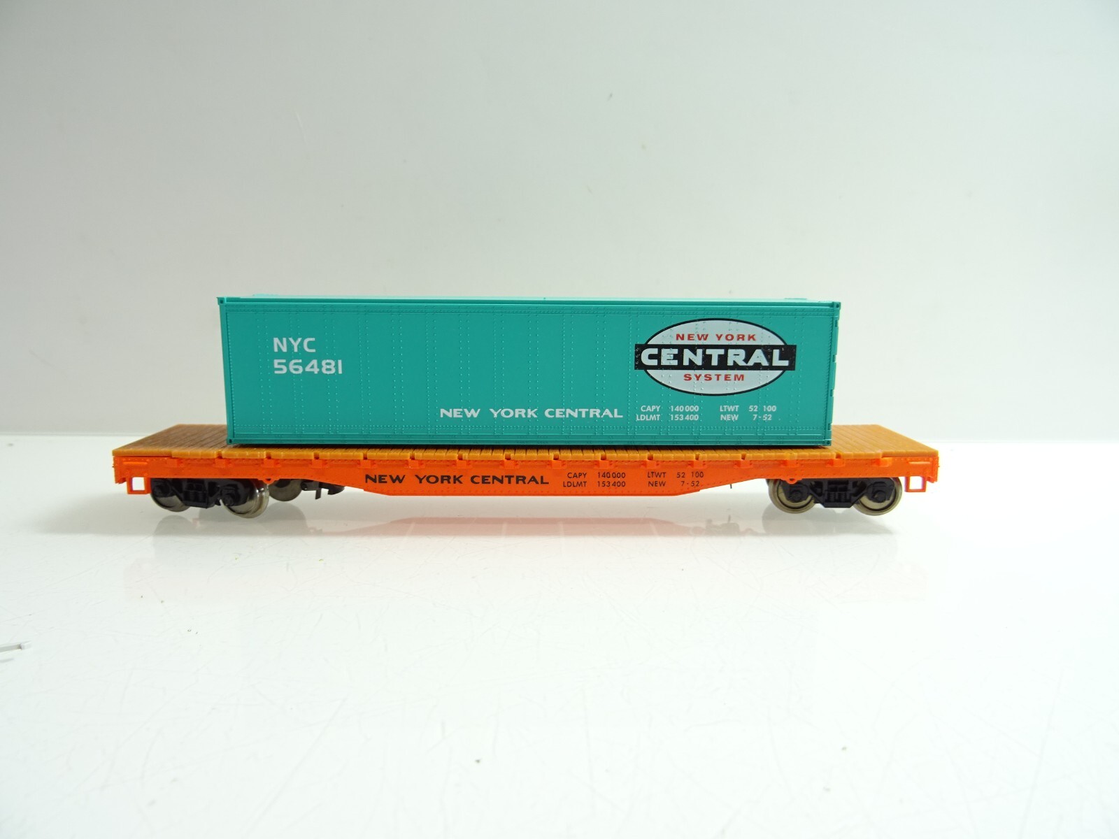 MEHANO H0 T115/54633 NYC Flachwagen mit Container in OVP TF335 – Bild 3