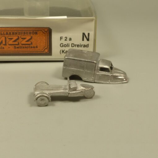 MZZ Modellbahnzubehör Spur N F2a Goli Dreirad (Kasten) rar in OVP EX6336 – Bild 4