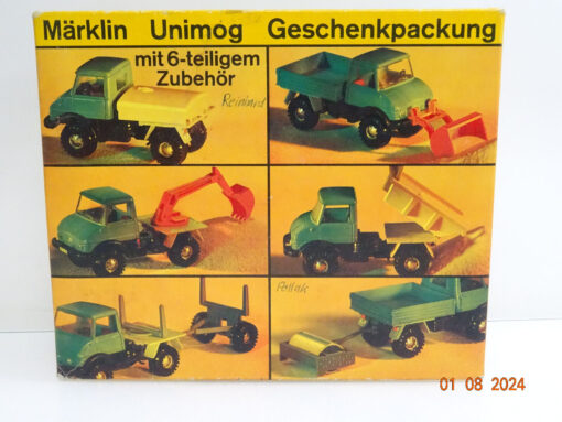 Märklin 1831 DieCast Unimog mit 6tlg. Zubehör in OVP LE4715