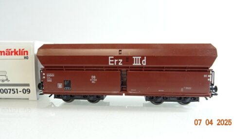 Märklin H0 00751-09 Selbstentladewagen Erz IIId der DB in OVP PR6970 – Bild 3
