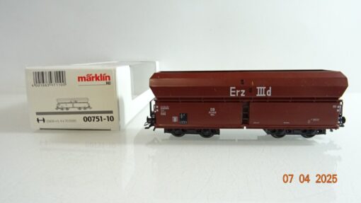 Märklin H0 00751-10 Selbstentladewagen Erz IIId der DB in OVP PR6967