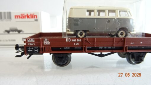 Märklin H0 00755-07 Niederbordwagen mit VW Bus der DB in OVP PR8073 – Bild 4