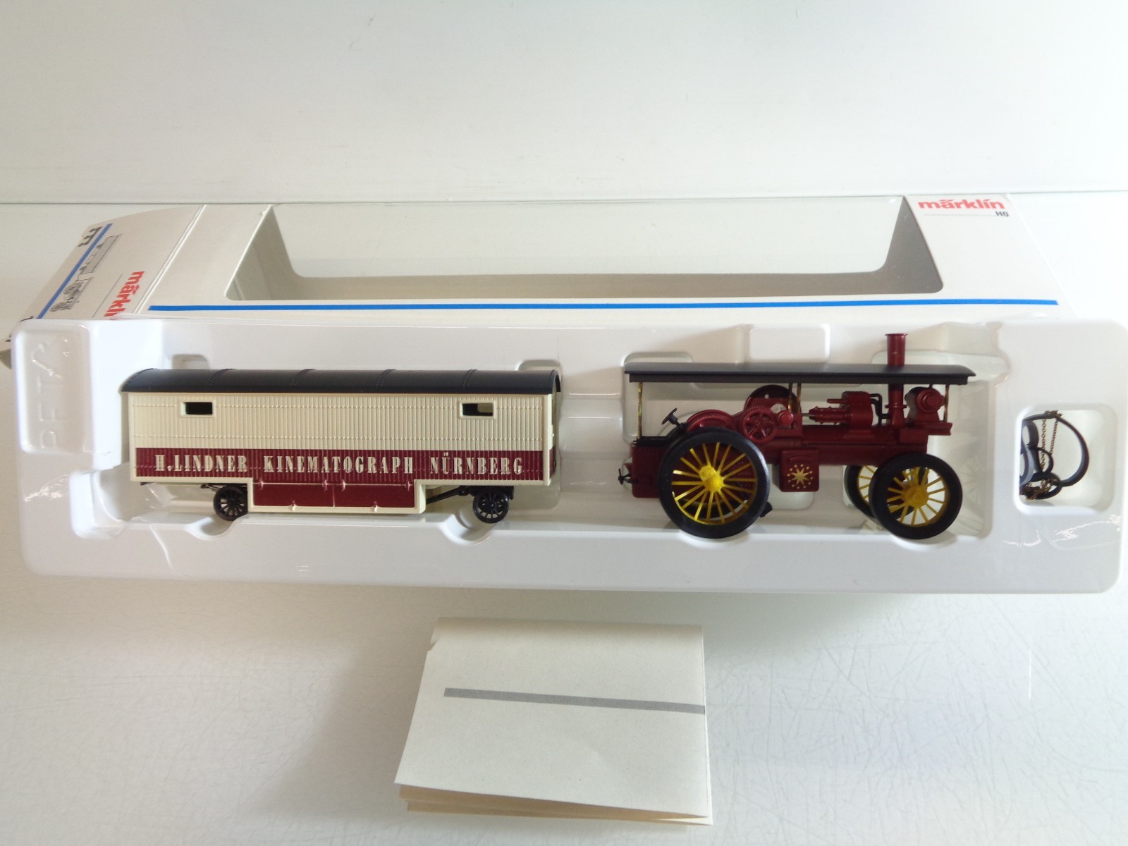 Märklin H0 1887 Kirmes-Lokomobil mit Anhänger Lindner in OVP RR4861