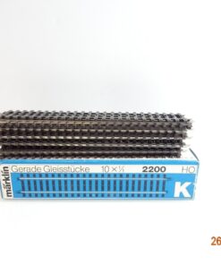 Märklin H0 2200 K Gleis gerade 10 Stück siehe Foto in OVP CK6325