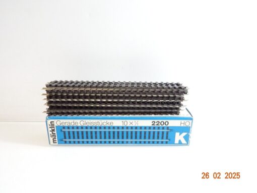 Märklin H0 2200 K Gleis gerade 10 Stück siehe Foto in OVP CK6325