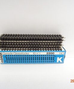 Märklin H0 2200 K Gleis gerade 10 Stück siehe Foto in OVP PK21