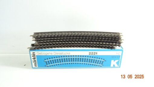 Märklin H0 2221 K Gleis 6 Stück siehe Foto in OVP CK8160