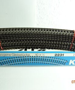 Märklin H0 2231 K gebogenes Gleis 10 Stück siehe Foto in OVP PK1293