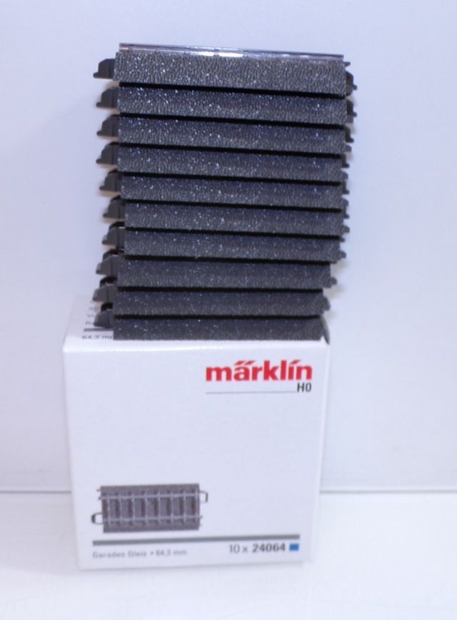 Märklin H0 24064 gerade 64,3mm 10Stück siehe Foto in OVP PK2938