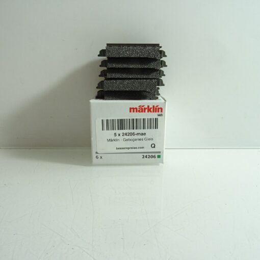 Märklin H0 24206 Gebogenes Gleis R2 437,5 mm 5 Stück siehe Foto in OVP CK7214