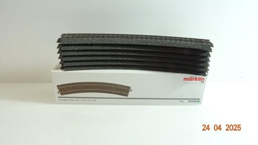 Märklin H0 24230 Gebogenes Gleis Radius 2=437,5 mm 30° 6 Stück in OVP CK7736