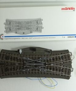 Märklin H0 24624 Doppel Kreuzungsweiche mit Antrieb siehe Foto in OVP PK512
