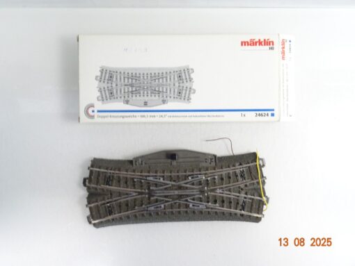 Märklin H0 24624 Doppel Kreuzungsweiche mit Antrieb u. Decoder in OVP PK546