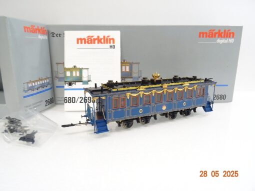 Märklin H0 2680 König Ludwig-Zug Wagen Haupt-Salonwagen in OVP JL831