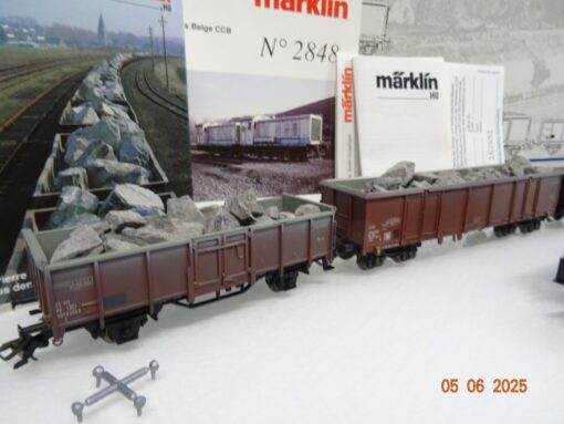 Märklin H0 2848 Belgien Rohmaterial-Zug 5tlg.  C.C.B. in OVP JL941 – Bild 4