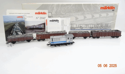 Märklin H0 2848 Belgien Rohmaterial-Zug 5tlg.  C.C.B. in OVP JL941