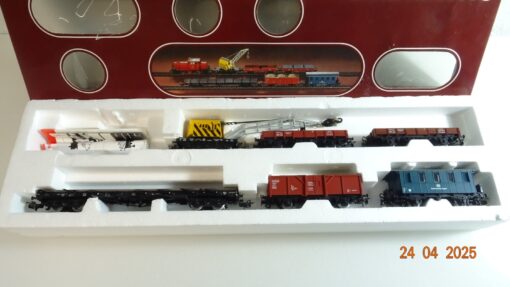 Märklin H0 2853 Zug-Set Gleisbau ohne Diesellok der DB in OVP PR7277