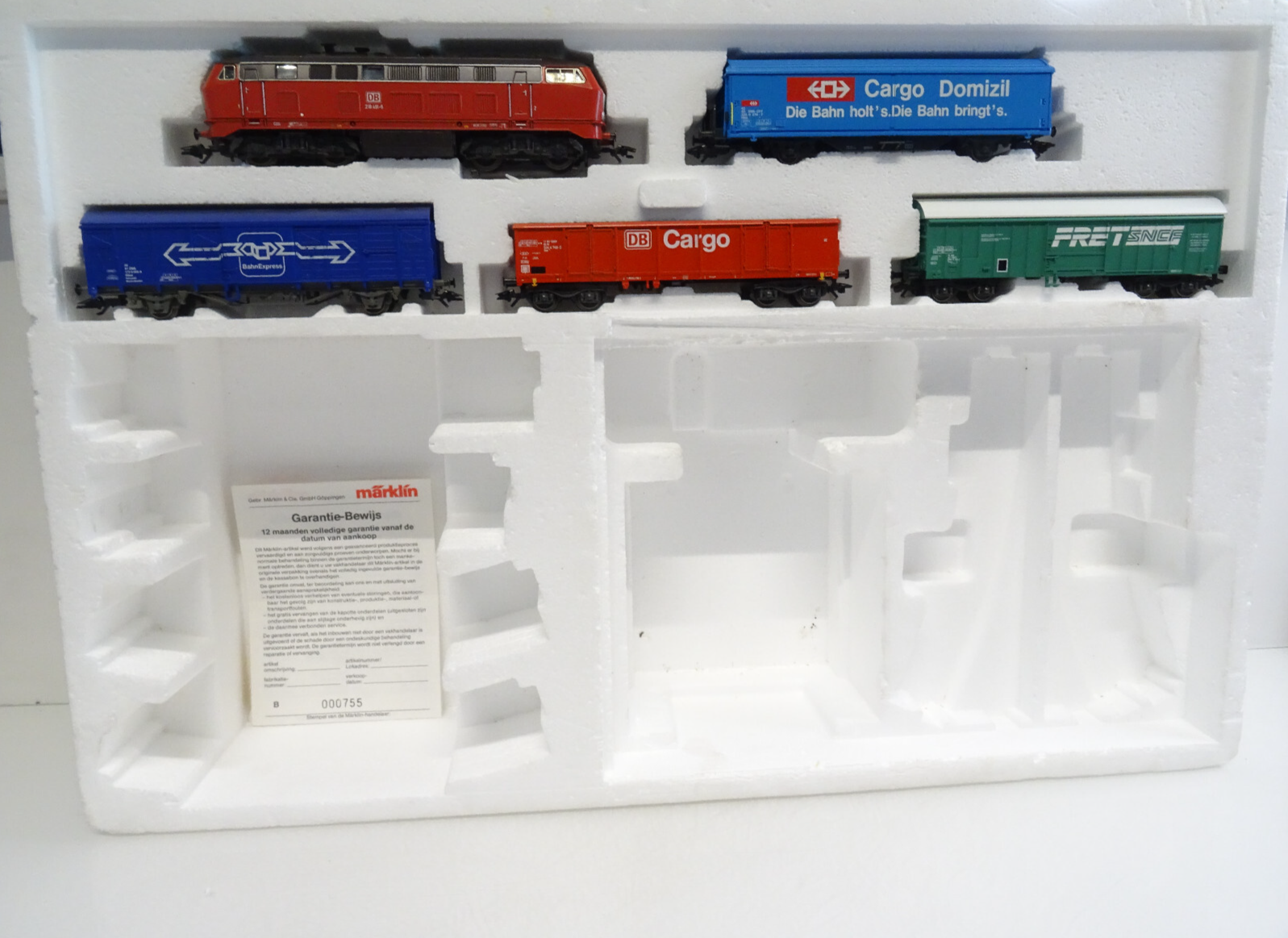 Märklin H0 29445 Güterzug 5tlg. mit Diesellok BR 218 Delta Digital in OVP LE2697 – Bild 3
