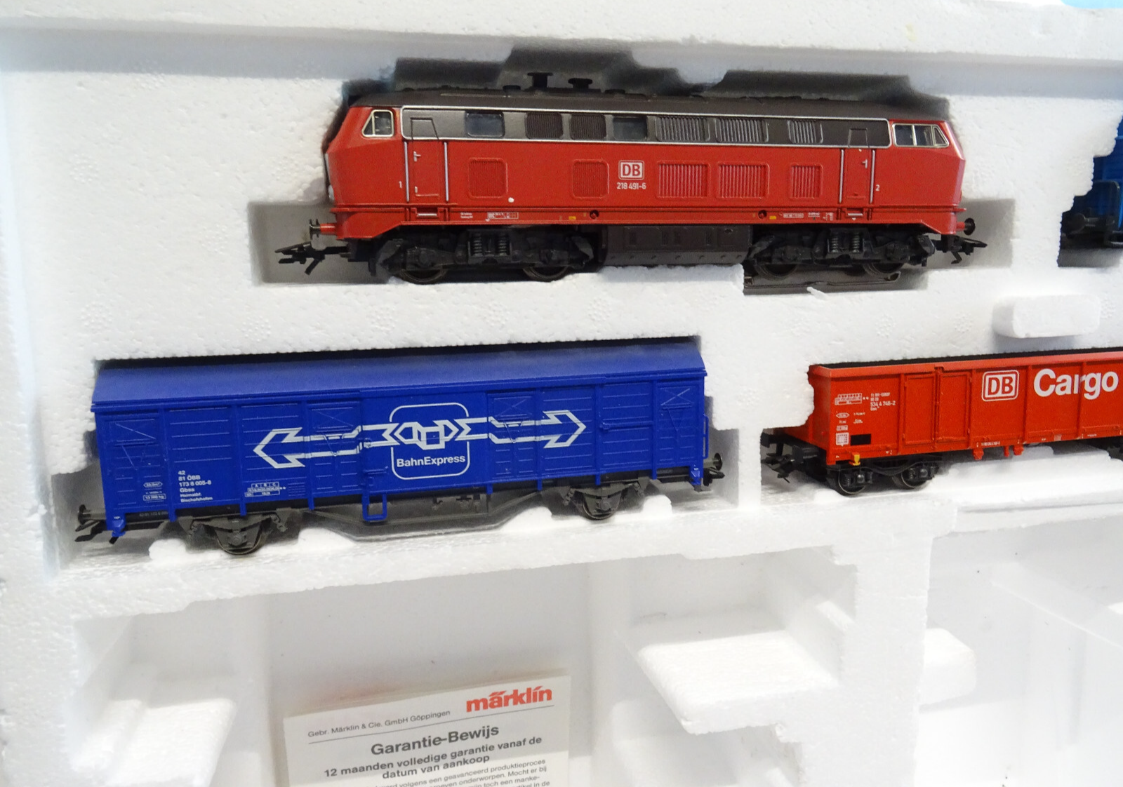 Märklin H0 29445 Güterzug 5tlg. mit Diesellok BR 218 Delta Digital in OVP LE2697 – Bild 4