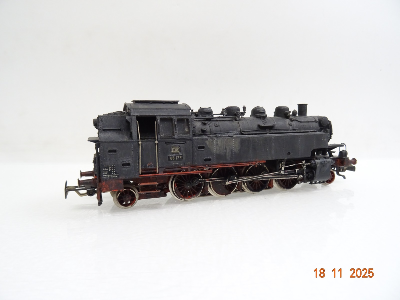 Märklin H0 3096 Dampflok BR 86 173 der DB Telex patiniert JL4664 o. – Bild 3