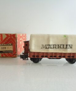 Märklin H0 322 Niederbordwagen mit Plane in OVP BH887
