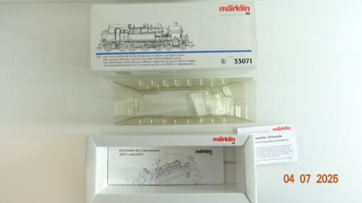 Märklin H0 33071 T 18 Dampflok Leerverpackung siehe Foto CK9337 – Bild 3