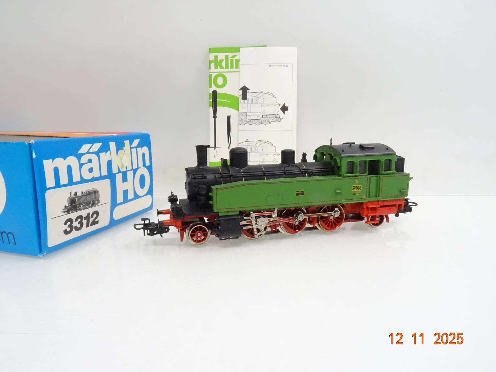 Märklin H0 3312 Dampflok T 5 der K.W.St.E. in OVP JL4398