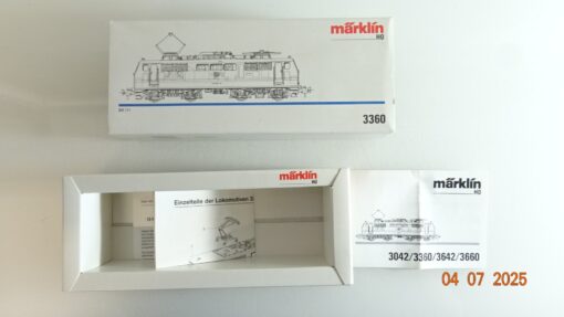 Märklin H0 3360 BR 111 E-Lok Leerverpackung siehe Foto CK9341 – Bild 3