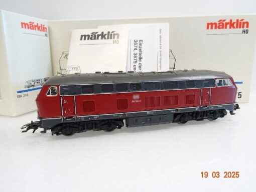 Märklin H0 3375 Diesellok BR 216 199-0 der DB in OVP LE9435